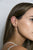 Aretes Canutillo Turmalina Rosa  Baño en oro