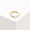PIERCING CHEVRON BAÑO EN ORO