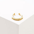 PIERCING ABANICO PRESION BAÑO EN ORO