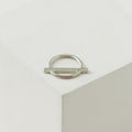 PIERCING HORIZONTE PLATA