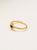 Anillo cruz bindi Rubi baño en oro