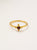 Anillo cruz bindi Rubi baño en oro