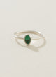 Anillo malaquita plata