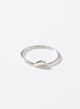 Anillo media cúpula plata