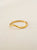 Anillo onda baño en oro