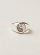 Anillo sello yinyang plata