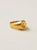 Anillo sello yinyang baño en oro