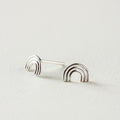 ARETES ARCOIRIS PLATA