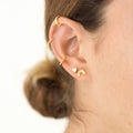 ARETES ARCOIRIS BAÑO EN ORO