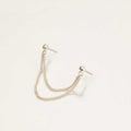 SOLITARIO DOBLE CADENA PLATA
