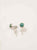 Aretes ear jacket turquesa plata