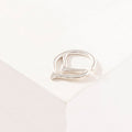 PIERCING CHEVRON DOBLE PLATA