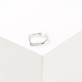 PIERCING CHEVRON PRESION PLATA