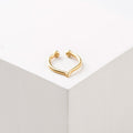 PIERCING CHEVRON PRESION BAÑO EN ORO