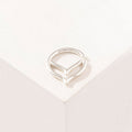 PIERCING CHEVRON DOBLE PLATA