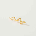 SOLITARIO PINZA SERPIENTE BAÑO EN ORO