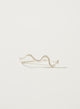 Solitario pinza serpiente plata