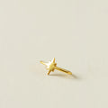 SOLITARIO CLIP ESTRELLA BAÑO EN ORO