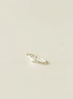 Solitario Clip luna plata