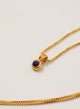 Collar mini talisman lapislázuli