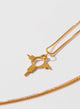 COLLAR CRUZ ZIA BAÑO EN ORO PRE-ORDEN