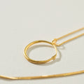 COLLAR UROBORO BAÑO EN ORO PRE-ORDEN