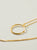 Collar uroboro baño en oro