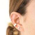 ARETES LUNA MENGUANTE BAÑO EN ORO