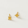 ARETES DESTELLO ESTRELLA BAÑO EN ORO