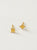 Aretes Destello Estrella Baño en oro