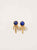 aretes lapis lazuli ear jacket baño en oro