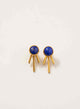 ARETAS EAR JACKET LAPISLAZULI BAÑO EN ORO