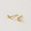 ARETES LUNA MENGUANTE BAÑO EN ORO