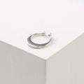 PIERCING LUNA LLENA PRESION PLATA