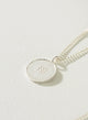 Collar Medallon Agua plata