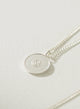 Collar Medallon aire plata