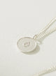 Collar Medallon Fuego Plata