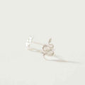 ARETES MINI SERPIENTE PLATA
