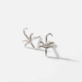 ARETES MINI PALMAS PLATA
