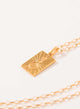 Collar placa número 8 dorado pre-orden