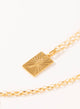 Collar Placa número 7 dorado pre-orden
