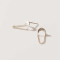 ARETES RAYO LUNAR PLATA