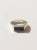Anillo sello turquesa plata