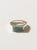 Anillo sello turquesa plata