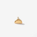 ARETES MINI CUPULA EGIPCIA BAÑO EN ORO