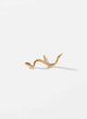 Solitario mini serpiente egipcia baño en oro