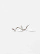 Solitario mini serpiente egipcia plata