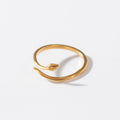 ANILLO SERPIENTE GRADUABLE BAÑO EN ORO