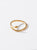 Anillo serpiente graduable baño en oro