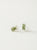 Aretes Canutillo Turmalina Verde Plata